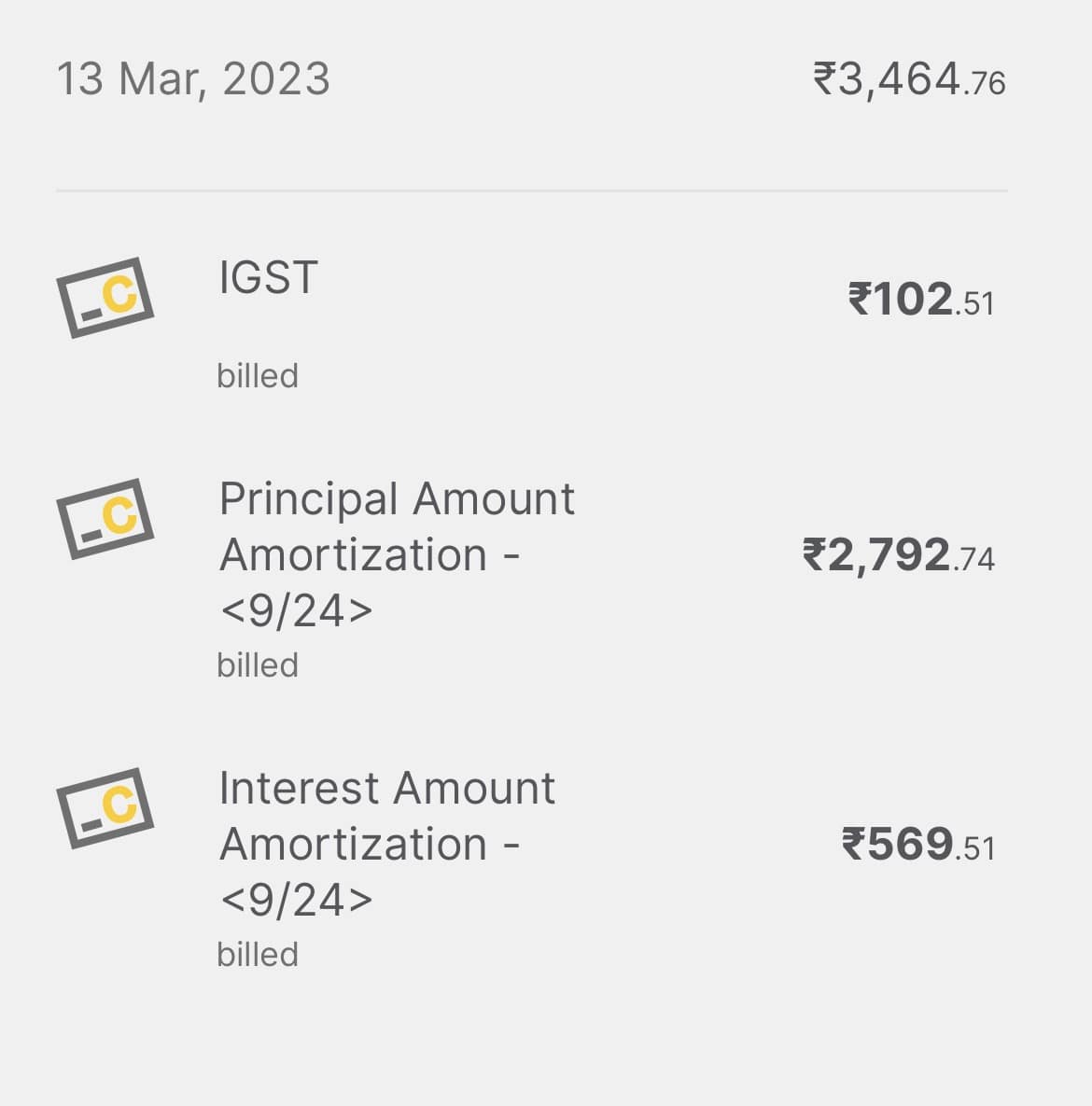 igst on no -cost emi