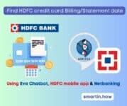 HDFC credit card billing:statement date