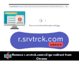 How to get rid of Chrome redirects on Google search to random websites (e.g., r.srvtrck.com)